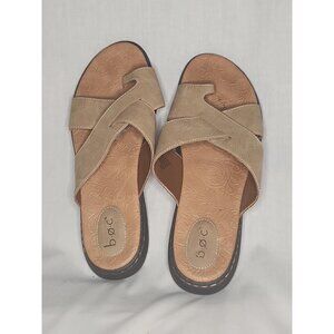 BOC Alisha Criss-Cross Strap Sandals Womens Size 11 Tan